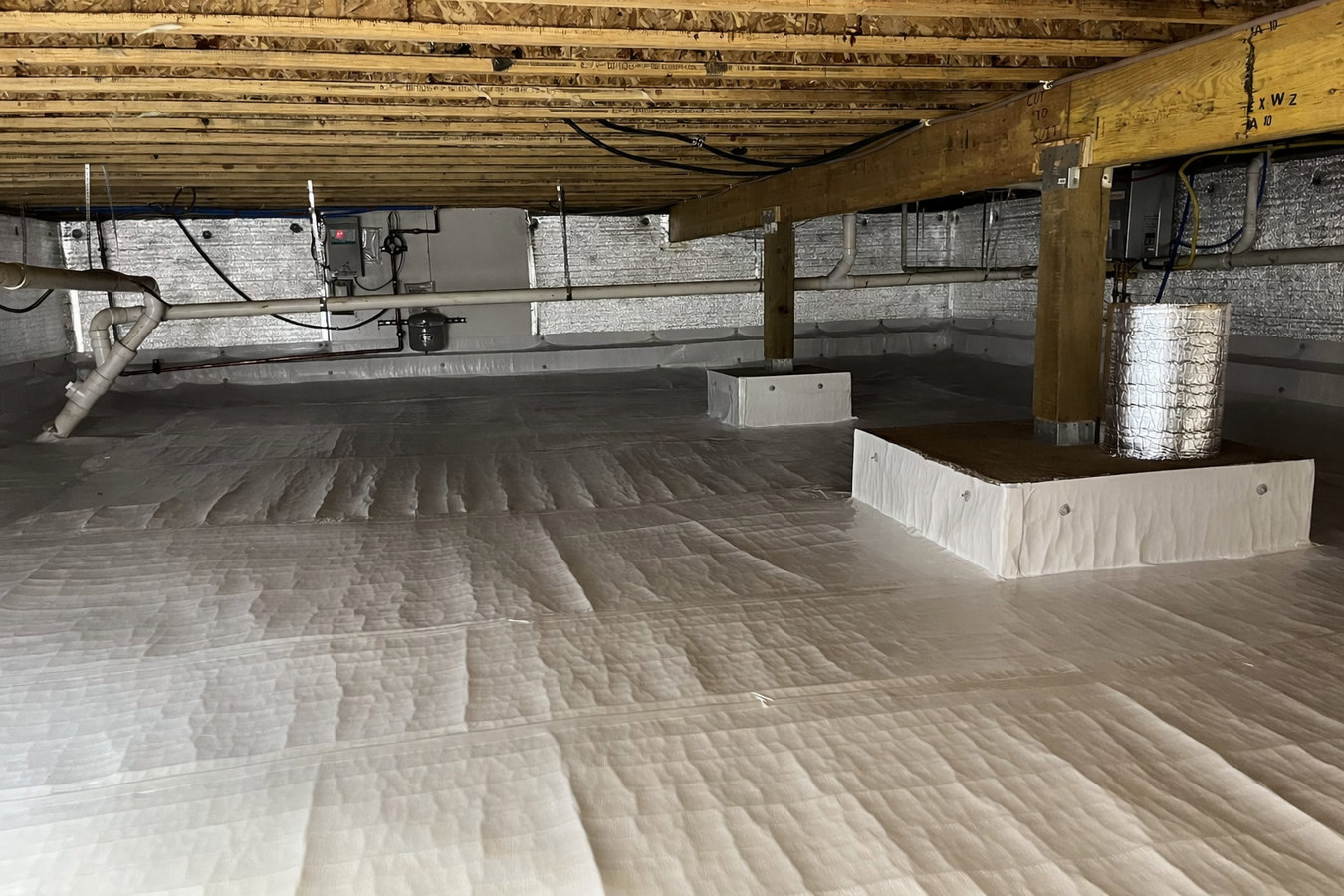 Crawl space vapor barrier in Wichita Falls, TX